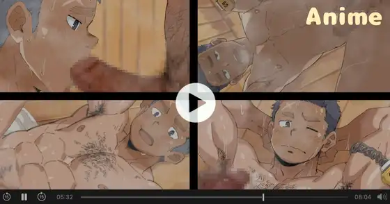 サウナ密着汗だくセックス！巨根黒人兵士×毛深ガチムチ♨️FULL08:04